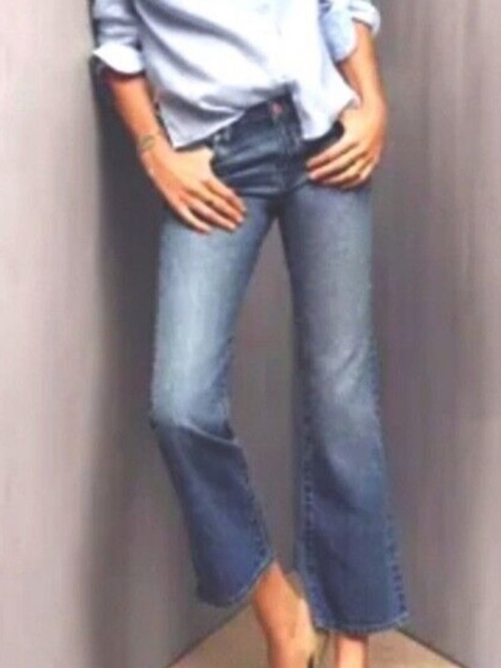 Banana Republic x Olivia Palermo Crop Flare Jeans size 31